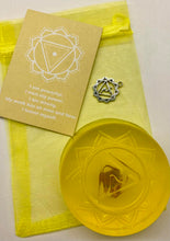 Load image into Gallery viewer, Solar plexus Chakra Crystal Soap with Tigers eye Crystal