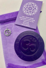 Load image into Gallery viewer, Crown Chakra Crystal Soap with Clear Quartz Rock Crystal