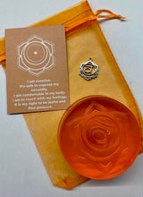 Load image into Gallery viewer, Sacral Chakra Crystal Soap with carnelian Crystal