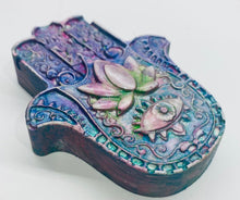 Load image into Gallery viewer, Hamsa Wall plaque 8 x 7 cm blue