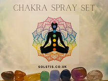 Load image into Gallery viewer, SPECIAL OFFER! Chakra Spray Set with free chakra crystal set