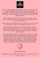 Load image into Gallery viewer, Rose Quartz Crystal Soap