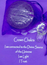 Load image into Gallery viewer, Crown Chakra Crystal Soap with Clear Quartz Rock Crystal