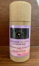Load image into Gallery viewer, Natural Deodorant 40g - Lavender (Vegan Friendly)