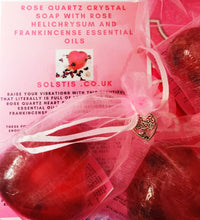 Load image into Gallery viewer, Rose Quartz Crystal Soap