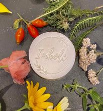 Load image into Gallery viewer, Imbolc - Pure goats milk soap with wild bluebell petals