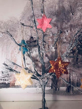 Load image into Gallery viewer, Yule Snowflake soap on a rope