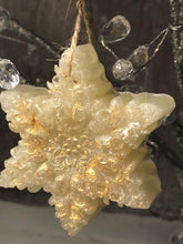 Load image into Gallery viewer, Yule Snowflake soap on a rope

