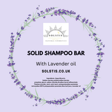 Load image into Gallery viewer, Solid Shampoo bar with Lavender oil in Aluminium tin