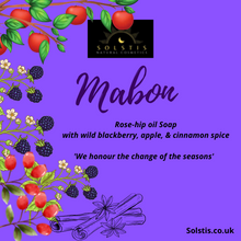 Load image into Gallery viewer, Mabon - Rose-hip oil soap with blackberry, apple and cinnamon spice