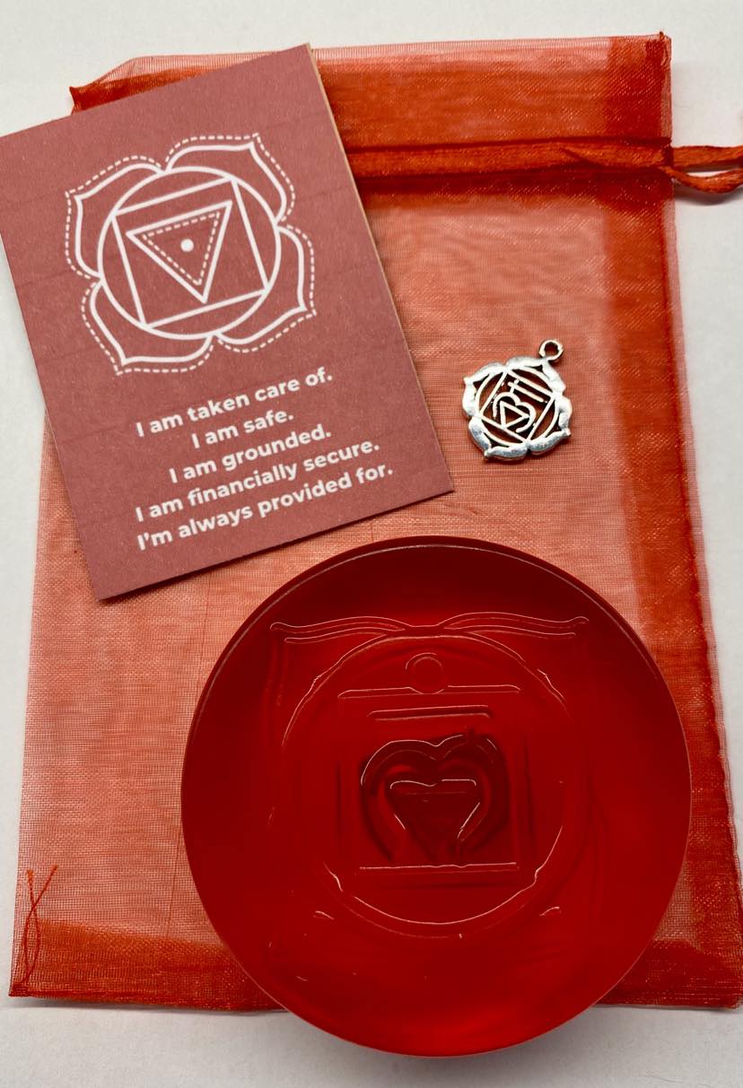 Root Chakra Crystal Soap with Jasper Red Crystal