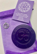 Load image into Gallery viewer, Crown Chakra Crystal Soap with Clear Quartz Rock Crystal

