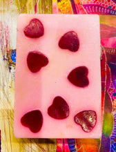 Load image into Gallery viewer, NEW Queen of hearts soap - With Shea Butter, Ylang Ylang and Vanilla
