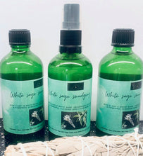 Load image into Gallery viewer, Sage clearing spray, &amp; sage &amp; Mugwort soap gift set

