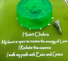Load image into Gallery viewer, Heart Chakra Crystal Soap with Aventurine Green Crystal
