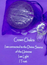 Load image into Gallery viewer, Crown Chakra Crystal Soap with Clear Quartz Rock Crystal
