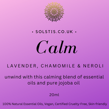 Load image into Gallery viewer, &#39;CALM&#39; Roller ball Essential oil blend 20ml
