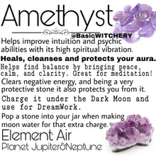 Load image into Gallery viewer, Palo Santo Spray with charged amethyst crystal&#39;s 100ml glass bottle
