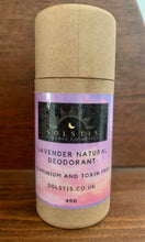 Load image into Gallery viewer, Natural Deodorant 40g - Lavender (Vegan Friendly)
